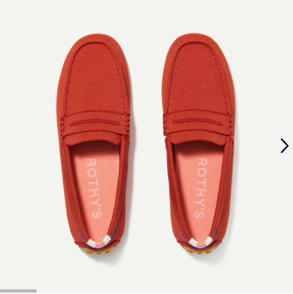 Rothy's The Driver in Red Clementine size 9